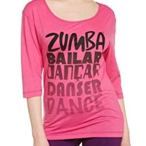 Zumba pink top Size medium